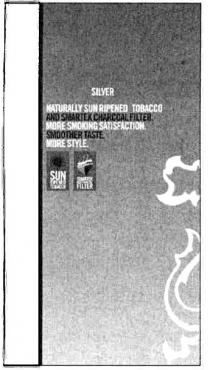 naturally sun ripened tobacco and smartek charcoal filter., naturally, sun, ripened, tobacco, smartek, charcoal, filter, more smoking satisfaction, more, smoking, satisfaction, smoother taste, smoother, taste, more style, more, style