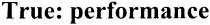 true: performance, true, performance