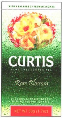 with a balance of flower aromas, with, balance, flower, aromas, curtis, black flavoured tea, black, flavoured, tea, rose blossom, rose, blossom