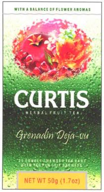 with a balance of flower aromas, with, balance, flower, aromas, curtis, herbal fruit tea, herbal, fruit, tea, grenadin deja-vu, grenadin, deja-vu