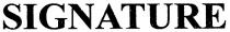 signature