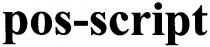 pos-script, pos, script