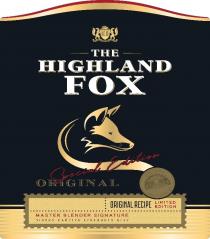 blender, 18, fox, master, master blender signature, highland, limited, no, no.18, original, original recipe limited edition, edition, edition, signature, special, special edition original, recipe, the highland fox, майстра, підпис, підпис майстра купажного цеху, купажного, цеху