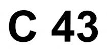 c, c 43, 43, с, с 43