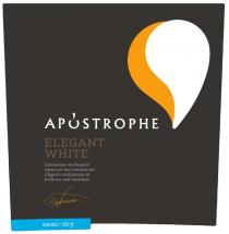 apostrophe, combination, freshness, dry, semi-dry, semi, elegant, elegant combination of freshness and sweetness, elegant white, sweetness, white, елегантне, елегантне поєднання свіжості та солодкості, поєднання, свіжості, солодкості