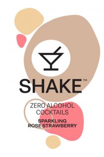shake, zero alcohol cocktails, zero, alcohol, cocktails, sparkling rose strawberry, sparkling, rose, strawberry
