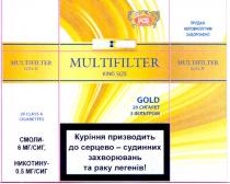 multifilter king size, multifilter, king, size, gold, куріння призводить до серцево-судинних захворювань та раку легенів!, pcs
