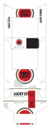 red, original red, recipe, original, inspired, inspired by the original recipe, established, 1871, estd, estd 1871, strike, lucky, lucky strike, bat, ват