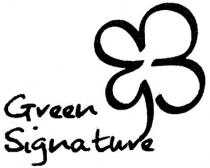 green signature, green, signature