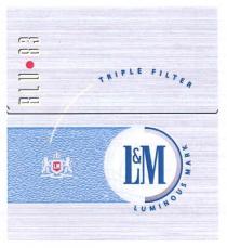 blu 83, blu, 83, triple filter, triple, filter, l&m, l, m, lm, luminous mark, luminous, mark