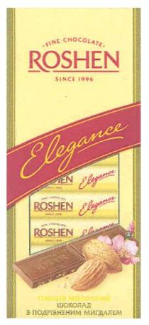 fine chocolate roshen since 1996, fine, chocolate, roshen, since, 1996, elegance, шоколад з подрібненим мигдалем, шоколад, подрібненим, мигдалем