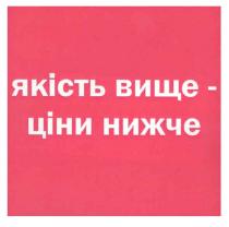 якість вище ціни нижче, якість, вище, ціни, нижче