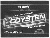 тм, тм euro plus, euro, plus, anabolic formula ecdysten, anabolic, formula, ecdysten, bioanabolon, workout matrix, workout, matrix, 160 capsules, 160, capsules