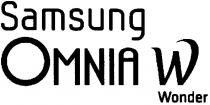 samsung, omnia w, omnia, w, wonder