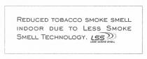 reduced tobacco smoke smell indoor due to less smoke smell technology., reduced, tobacco, smoke, smell, indoor, due, less, smell, technology, lss, less smoke smell