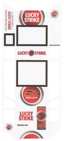 lucky strike, lucky, strike, 1871, original red, original, red