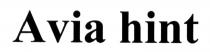avia hint, avia, hint