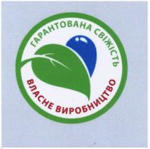 гарантована свіжість, гарантована, свіжість, власне виробництво, власне, виробництво