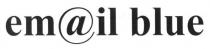 email blue, email, blue, em@il