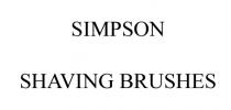 SIMPSON SHAVING BRUSHES