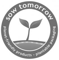 sow tomorrow planet-friendly products - plantable packaging