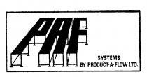 PAF SYSTEMS BY PRODUCT-A-FLOW LTD