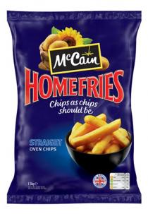 McCain HOMEFRIES Chips as chips should be STRAIGHT OVEN CHIPS