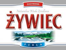 GAZOWANA Naturalna Woda Źródlana ŻYWIEC PERŁA