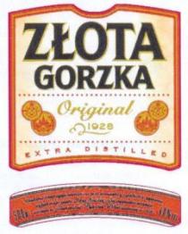 ZŁOTA GORZKA Original 1928 EXTRA DISTILLED