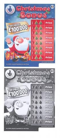 the national lottery Christmas Bonus TOP PRIZE £100,000