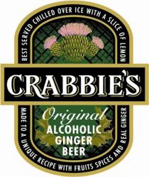 CRABBIE'S BEST SERVED CHILLED OVER ICE WITH A SLICE OF LEMON MADE TO A UNIQUE RECIPE WITH FRUITS SPICES AND REAL GINGER Original ALCHOLIC GINGER BEER