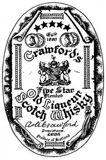 Crawford's Five Star Blended Old Liqueur Scotch Whisky