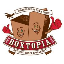 BIRTHPLACE OF BEN & TERRY WWW BOXTOPIA CO.UK ANY SIZE, SHAPE & QUANTITY