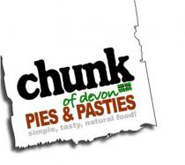 chunk of devon PIES & PASTIES simple, tasty, natural food!