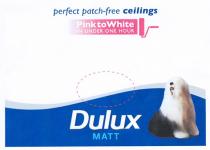 perfect patch-free ceilings Pink to White IN UNDER ONE HOUR Dulux MATT