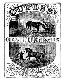 CUPISS' HORSES AND CATTLE CONSTITUTION BALLS