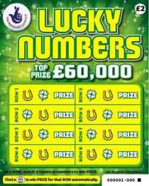 LUCKY NUMBERS TOP PRIZE £60,000