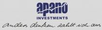 apano INVESTMENTS - anders denken zahlt sich aus