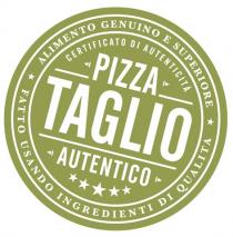 PIZZA TAGLIO AUTENTICO ALIMENTO GENUINO E SUPERIORE FATTO USANDO INGREDIENTI DI QUALITA