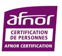 afnor CERTIFICATION DE PERSONNES AFNOR CERTIFICATION