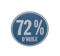 72% d'huile