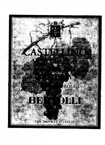 CASTELLINO BERTOLLI VINO ROSSO DI FATTORIA VIN DE TABLE ROUGE