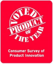 VOTED PRODUCT OF THE YEAR Consumer Survey of Product Innovation