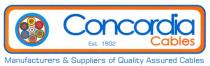 Concordia Cables Est. 1902 Manufacturers & Suppliers of Quality Assured Cables