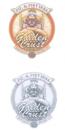 PIE & PINT INNS Golden Crust Cask Ale BRENTWOOD BREWING CO