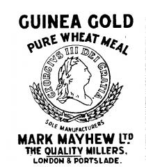 GUINEA GOLD PURE WHEAT MEAL GEORGIVS II DEI GRATIA