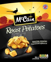 McCain Roast Potatoes ROASTING POTATOES Prepared with sunflower oil