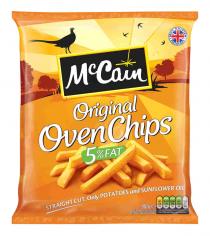 McCain Original Oven Chips 5% FAT STRAIGHT CUT. Only POTATOES and SUNFLOWER OIL