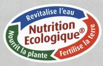 Nutrition Ecologique Revitalise l'eau Fertilise la terre Nourrit la plante