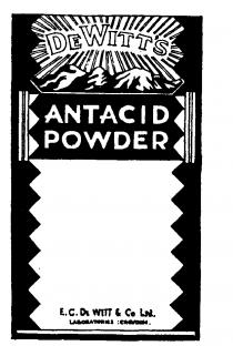 DE WITT'S ANTACID POWDER